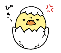real baby duck sticker #10785994