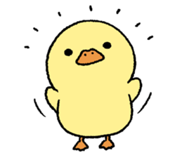 real baby duck sticker #10786001