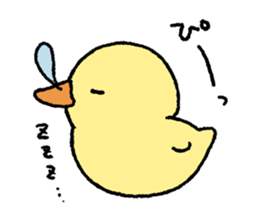 real baby duck sticker #10786007