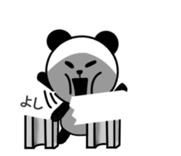 Divided Yes panda, balloon nod ed. sticker #10786906