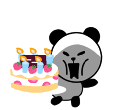 Divided Yes panda, balloon nod ed. sticker #10786922