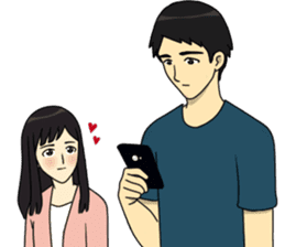 I fall in love with my best friend sticker #10787698