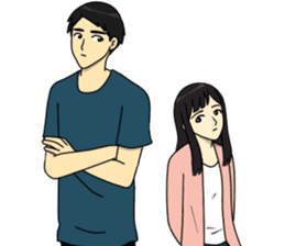 I fall in love with my best friend sticker #10787700