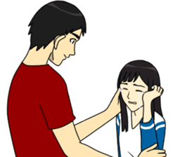 I fall in love with my best friend sticker #10787713