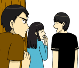 I fall in love with my best friend sticker #10787715