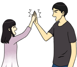 I fall in love with my best friend sticker #10787722