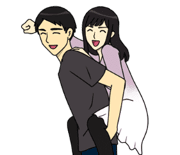 I fall in love with my best friend sticker #10787723