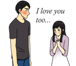 I fall in love with my best friend sticker #10787725