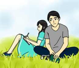 I fall in love with my best friend sticker #10787727