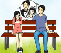 I fall in love with my best friend sticker #10787735