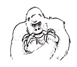 Gonger_GORILLA sticker #10788516