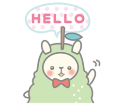 Pear alpaca and pear cat sticker #10788577