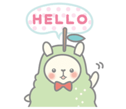 Pear alpaca and pear cat sticker #10788577