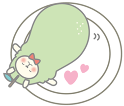 Pear alpaca and pear cat sticker #10788595