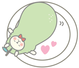 Pear alpaca and pear cat sticker #10788595