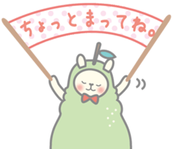 Pear alpaca and pear cat sticker #10788599