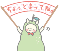 Pear alpaca and pear cat sticker #10788599
