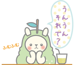 Pear alpaca and pear cat sticker #10788600