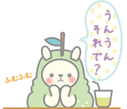 Pear alpaca and pear cat sticker #10788600