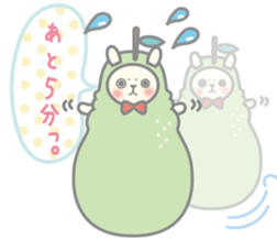 Pear alpaca and pear cat sticker #10788608