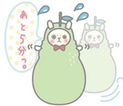 Pear alpaca and pear cat sticker #10788608