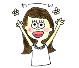 The girls who look good with a smile sticker #10789150