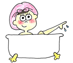 The girls who look good with a smile sticker #10789157