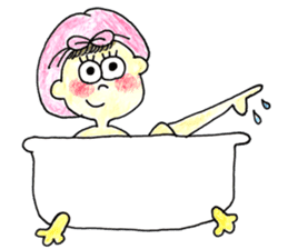 The girls who look good with a smile sticker #10789157