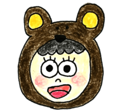 The girls who look good with a smile sticker #10789175