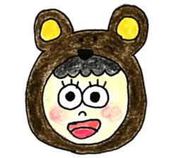 The girls who look good with a smile sticker #10789175