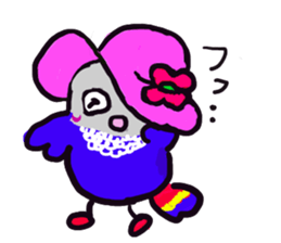 Blue button parakeets Sticker 3 sticker #10789291