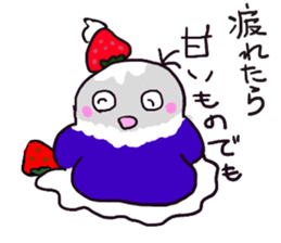 Blue button parakeets Sticker 3 sticker #10789295