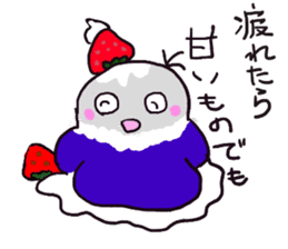 Blue button parakeets Sticker 3 sticker #10789295