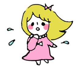 Fluffy princess sticker #10790224