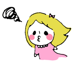 Fluffy princess sticker #10790225