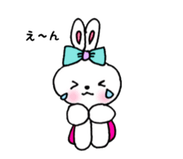 cheek pink rabbit3 sticker #10790644