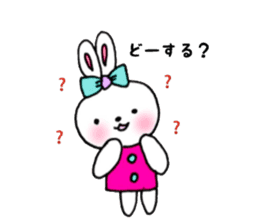 cheek pink rabbit3 sticker #10790645