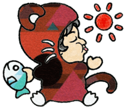 "Futwushi",likes trying to catch a fish sticker #10791697