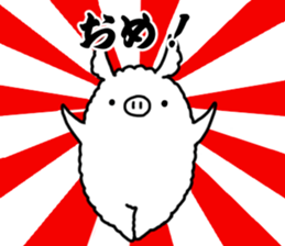 Fluffy Pig Stickers sticker #10791838