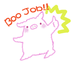 Fluffy Pig Stickers sticker #10791839