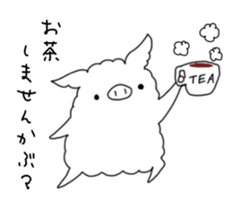 Fluffy Pig Stickers sticker #10791841