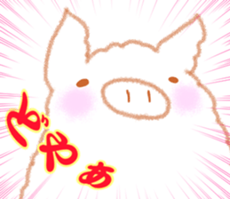 Fluffy Pig Stickers sticker #10791845
