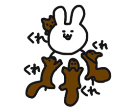 Rabbit live in Machida sticker #10792411
