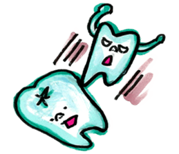 the tooth is hot2 sticker #10792457