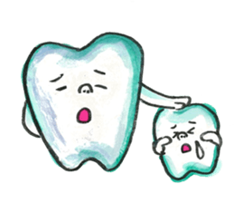 the tooth is hot2 sticker #10792464