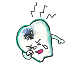 the tooth is hot2 sticker #10792467