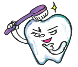 the tooth is hot2 sticker #10792476