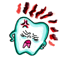 the tooth is hot2 sticker #10792493