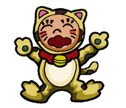 Mike-Maneki the Lucky Cat sticker #10792529