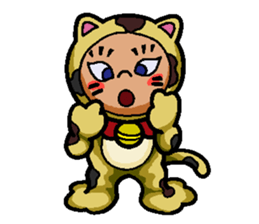 Mike-Maneki the Lucky Cat sticker #10792530